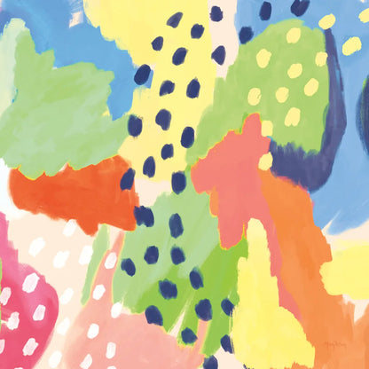 Bright Life I Blue Green Crop by Mary Urban. SKU 52117a. Archival Giclee Fine art print for wall decor.