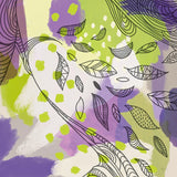 Bright Life II Purple Yellow Line Crop by Mary Urban. SKU 37502a. Archival Giclee Fine art print for wall decor.