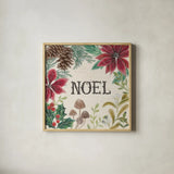 Christmas Chalk I Light by Mary Urban. Shown in a natural wood glass frame for a timeless modern aesthetic. Available as an archival giclee rolled canvas, fine art paper, or poster print. SKU 73428a.