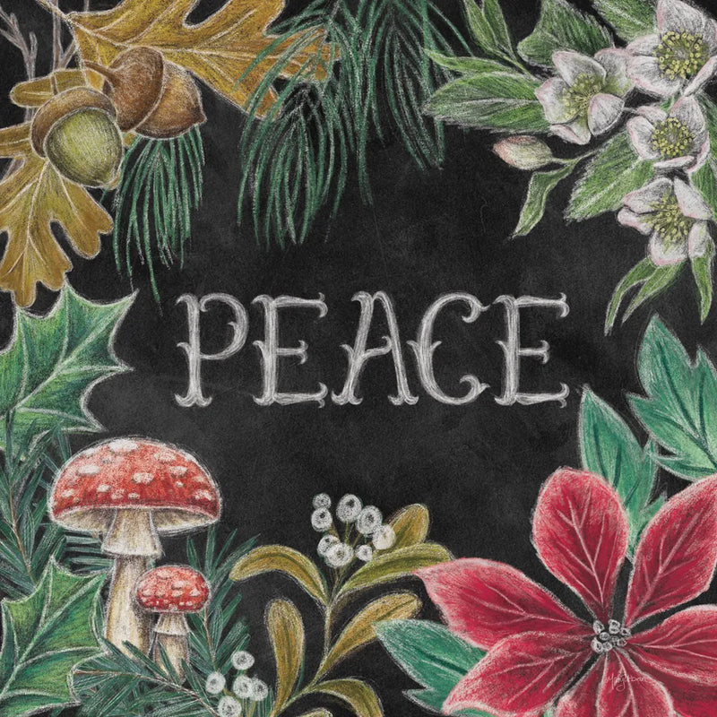 Christmas Chalk II by Mary Urban. SKU 71846a. Archival Giclee Fine art print for wall decor.