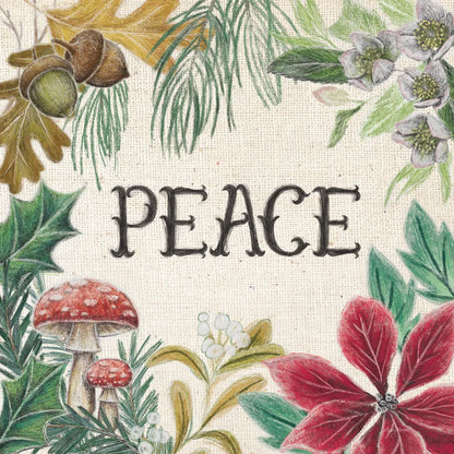 Christmas Chalk II Light by Mary Urban. SKU 73429a. Archival Giclee Fine art print for wall decor.