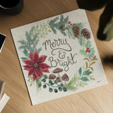 Christmas Chalk III Light by Mary Urban. Shown as a detailed flat fine art print, highlighting archival giclee quality. Available as an archival giclee rolled canvas, fine art paper, or poster print. SKU 73430a.