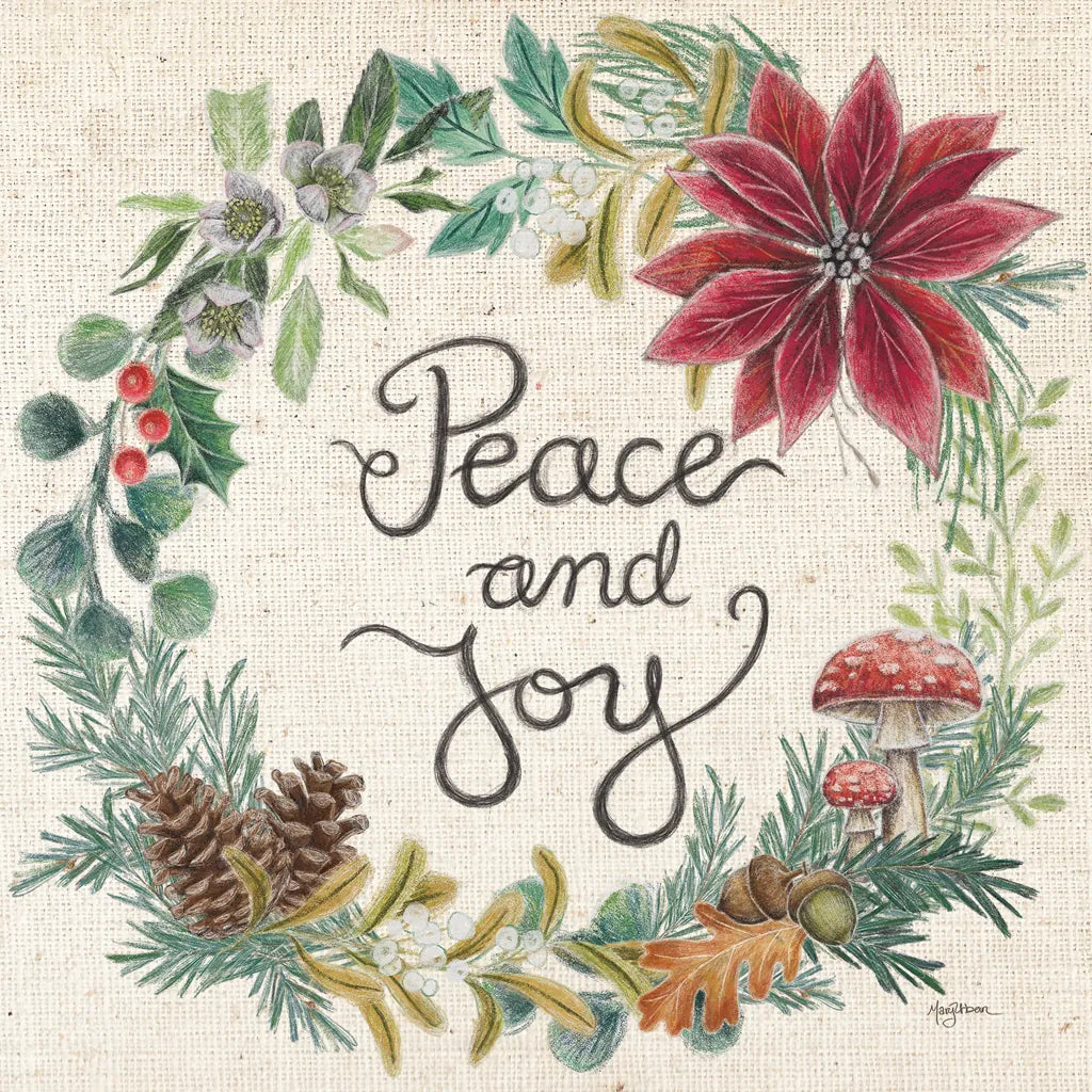 Christmas Chalk IV Light by Mary Urban. SKU 73431a. Archival Giclee Fine art print for wall decor.