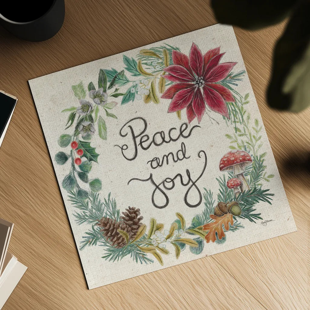 Christmas Chalk IV Light by Mary Urban. Shown as a detailed flat fine art print, highlighting archival giclee quality. Available as an archival giclee rolled canvas, fine art paper, or poster print. SKU 73431a.