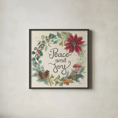 Christmas Chalk IV Light by Mary Urban. Shown in a sleek black glass frame for a contemporary gallery look. Available as an archival giclee rolled canvas, fine art paper, or poster print. SKU 73431a.