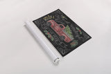Christmas Chalk V by Mary Urban. shown as a rolled paper print. Available as archival giclee rolled canvas, fine art paper, or poster print. SKU 71849i.
