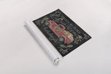 Christmas Chalk VI by Mary Urban. shown as a rolled paper print. Available as archival giclee rolled canvas, fine art paper, or poster print. SKU 71850i.