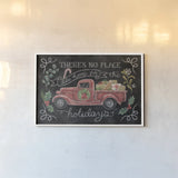 Christmas Chalk VI by Mary Urban. shown as a paper print in a white frame. Available as a archival giclee rolled canvas, fine art paper, or poster print. SKU 71850i.