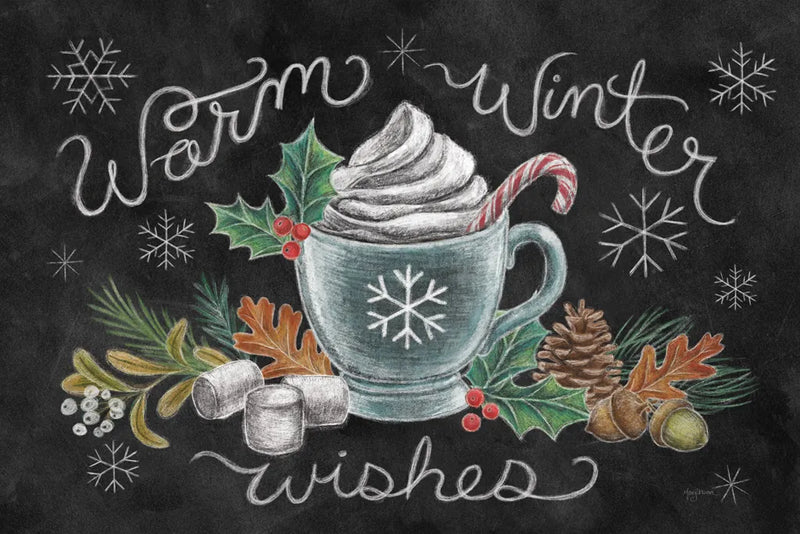 Christmas Chalk VIII by Mary Urban. SKU 71852i. Archival Giclee Fine art print for wall decor.