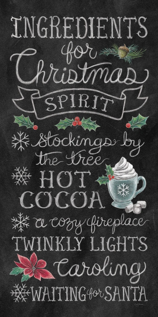 Christmas Chalk X by Mary Urban