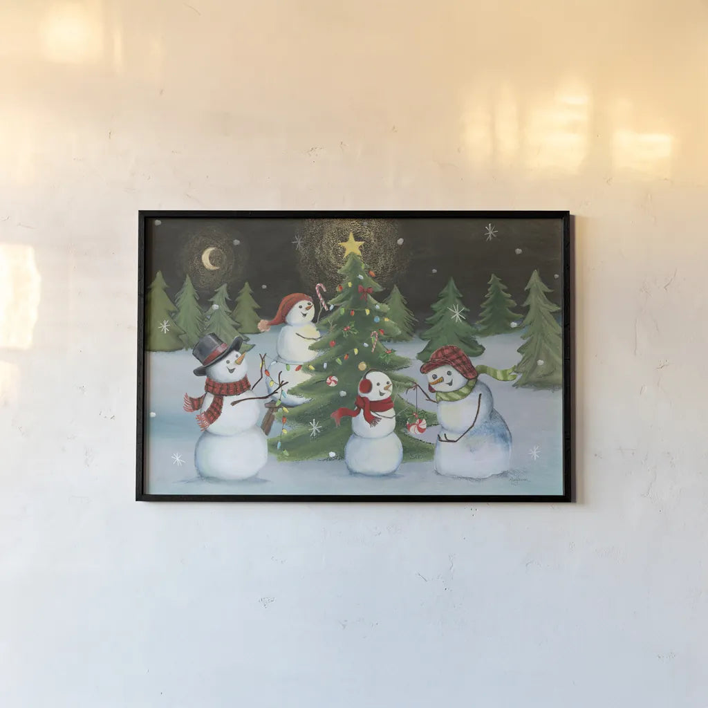 Christmas on Wheels V by Mary Urban. shown as a paper print in a black flame. Available as a archival giclee rolled canvas, fine art paper, or poster print. SKU 54716i.