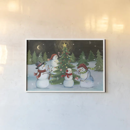 Christmas on Wheels V by Mary Urban. shown as a paper print in a white frame. Available as a archival giclee rolled canvas, fine art paper, or poster print. SKU 54716i.