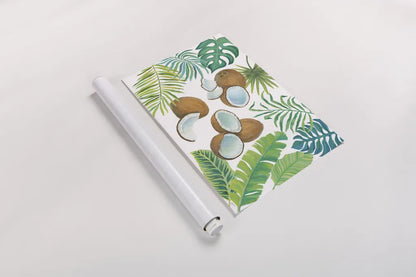 Coconut Palm by Mary Urban. shown as a rolled paper print. Available as archival giclee rolled canvas, fine art paper, or poster print. SKU 31507i.