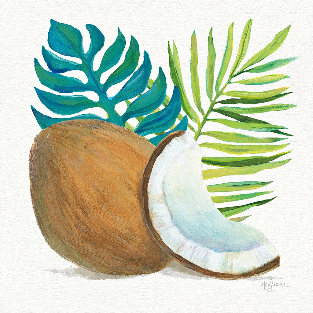 Coconut Palm IV by Mary Urban. SKU 31639a. Archival Giclee Fine art print for wall decor.