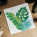 Coconut Palm VII by Mary Urban. Shown as a detailed flat fine art print, highlighting archival giclee quality. Available as an archival giclee rolled canvas, fine art paper, or poster print. SKU 56375a.