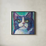 Cookie Bean Crop by Mary Urban. Shown in a sleek black glass frame for a contemporary gallery look. Available as an archival giclee rolled canvas, fine art paper, or poster print. SKU 27189a.