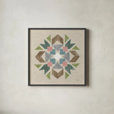 Cotton Bouquet VI by Mary Urban. Shown in a sleek black glass frame for a contemporary gallery look. Available as an archival giclee rolled canvas, fine art paper, or poster print. SKU 62169a.