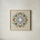 Cotton Bouquet VI by Mary Urban. Shown in a natural wood glass frame for a timeless modern aesthetic. Available as an archival giclee rolled canvas, fine art paper, or poster print. SKU 62169a.