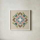 Cotton Bouquet VI by Mary Urban. Shown in a crisp white glass frame for a clean and minimalist style. Available as an archival giclee rolled canvas, fine art paper, or poster print. SKU 62169a.