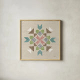 Cotton Bouquet VII by Mary Urban. Shown in a natural wood glass frame for a timeless modern aesthetic. Available as an archival giclee rolled canvas, fine art paper, or poster print. SKU 62170a.