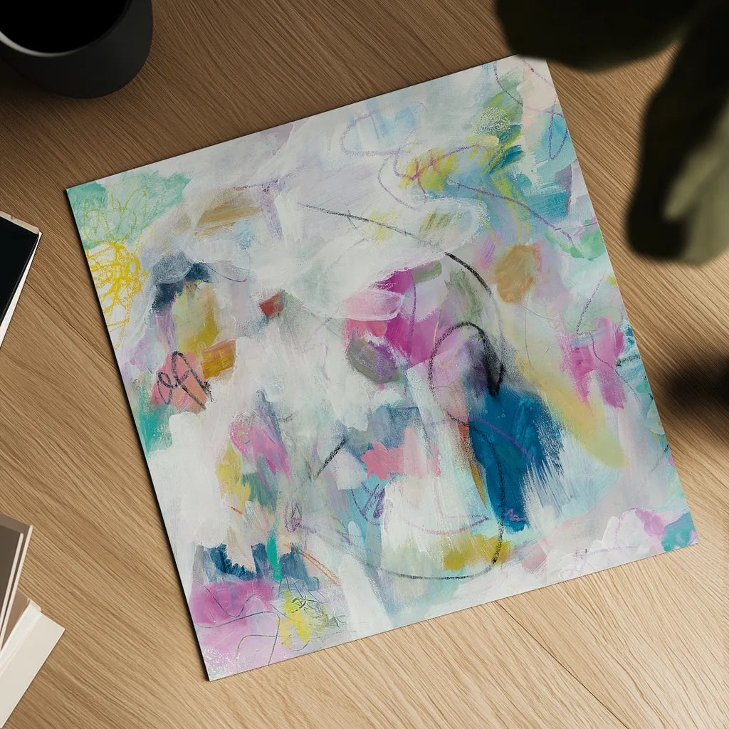 Daylight Savings I by Mary Urban. Shown as a detailed flat fine art print, highlighting archival giclee quality. Available as an archival giclee rolled canvas, fine art paper, or poster print. SKU 52672a.