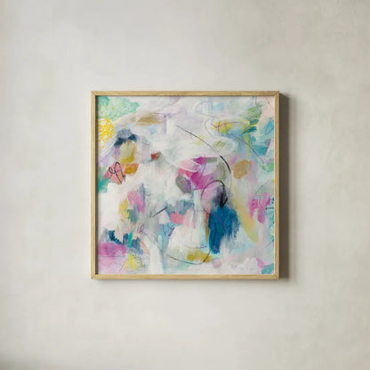 Daylight Savings I by Mary Urban. Shown in a natural wood glass frame for a timeless modern aesthetic. Available as an archival giclee rolled canvas, fine art paper, or poster print. SKU 52672a.