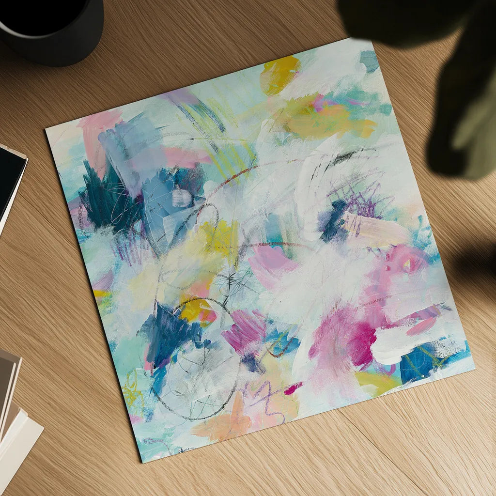 Daylight Savings II by Mary Urban. Shown as a detailed flat fine art print, highlighting archival giclee quality. Available as an archival giclee rolled canvas, fine art paper, or poster print. SKU 52673a.