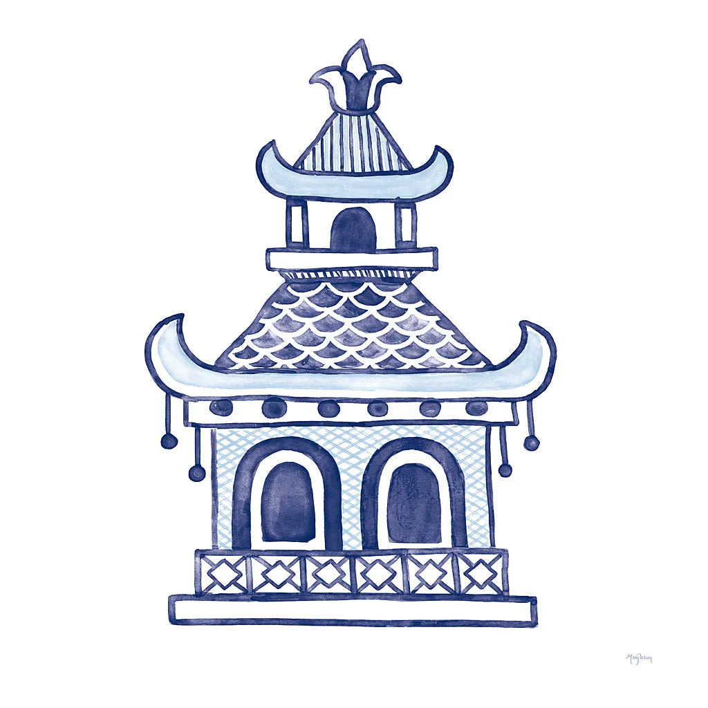 Everyday Chinoiserie I by Mary Urban. SKU 46779a. Archival Giclee Fine art print for wall decor.