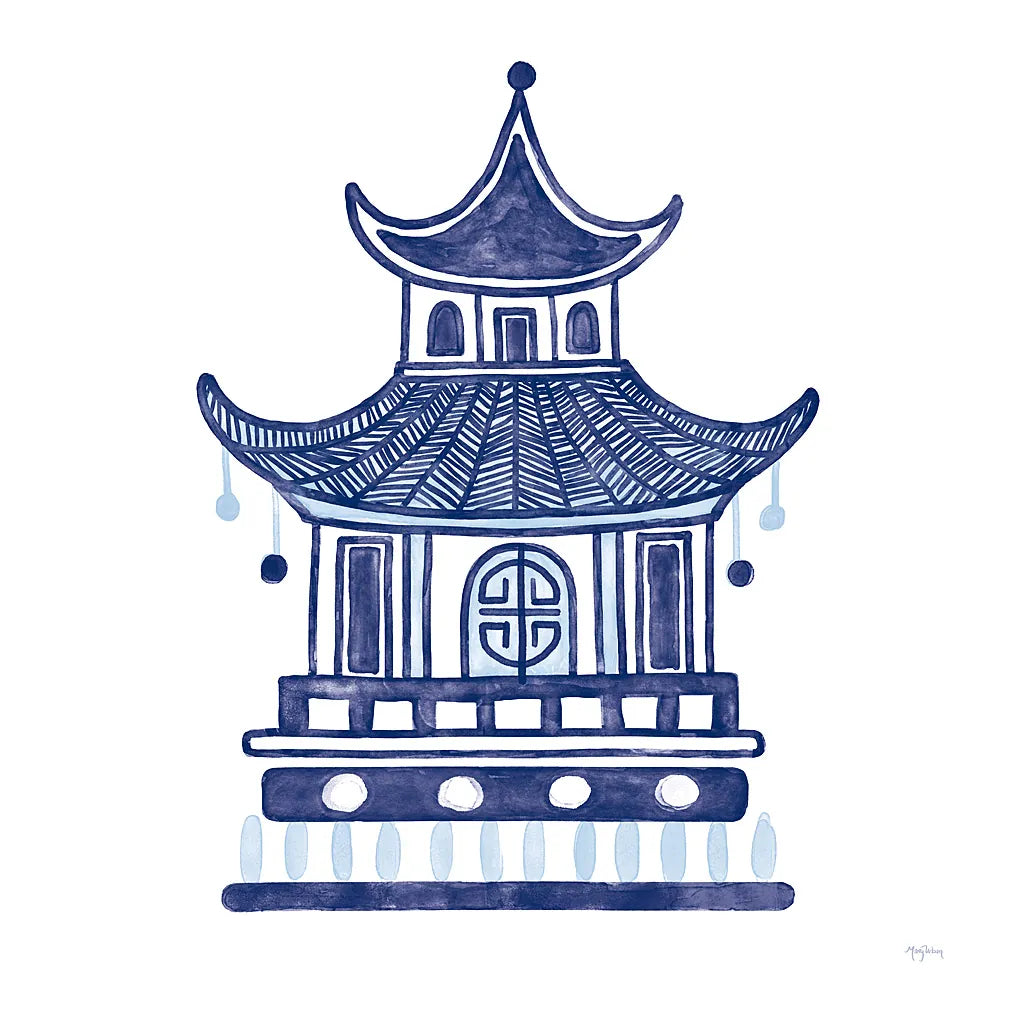 Everyday Chinoiserie II by Mary Urban. SKU 46780a. Archival Giclee Fine art print for wall decor.