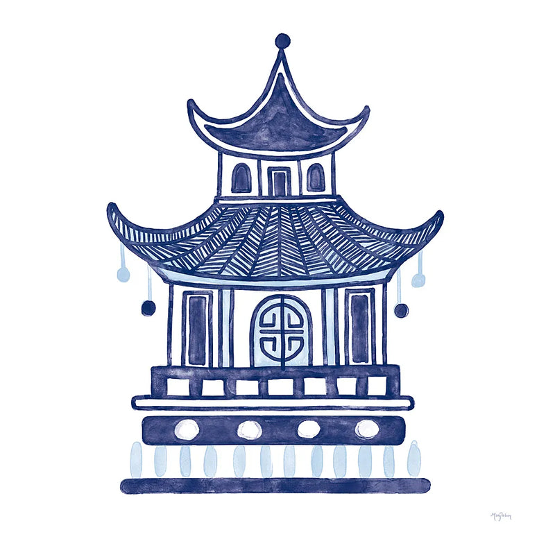 Everyday Chinoiserie II by Mary Urban. SKU 46780a. Archival Giclee Fine art print for wall decor.