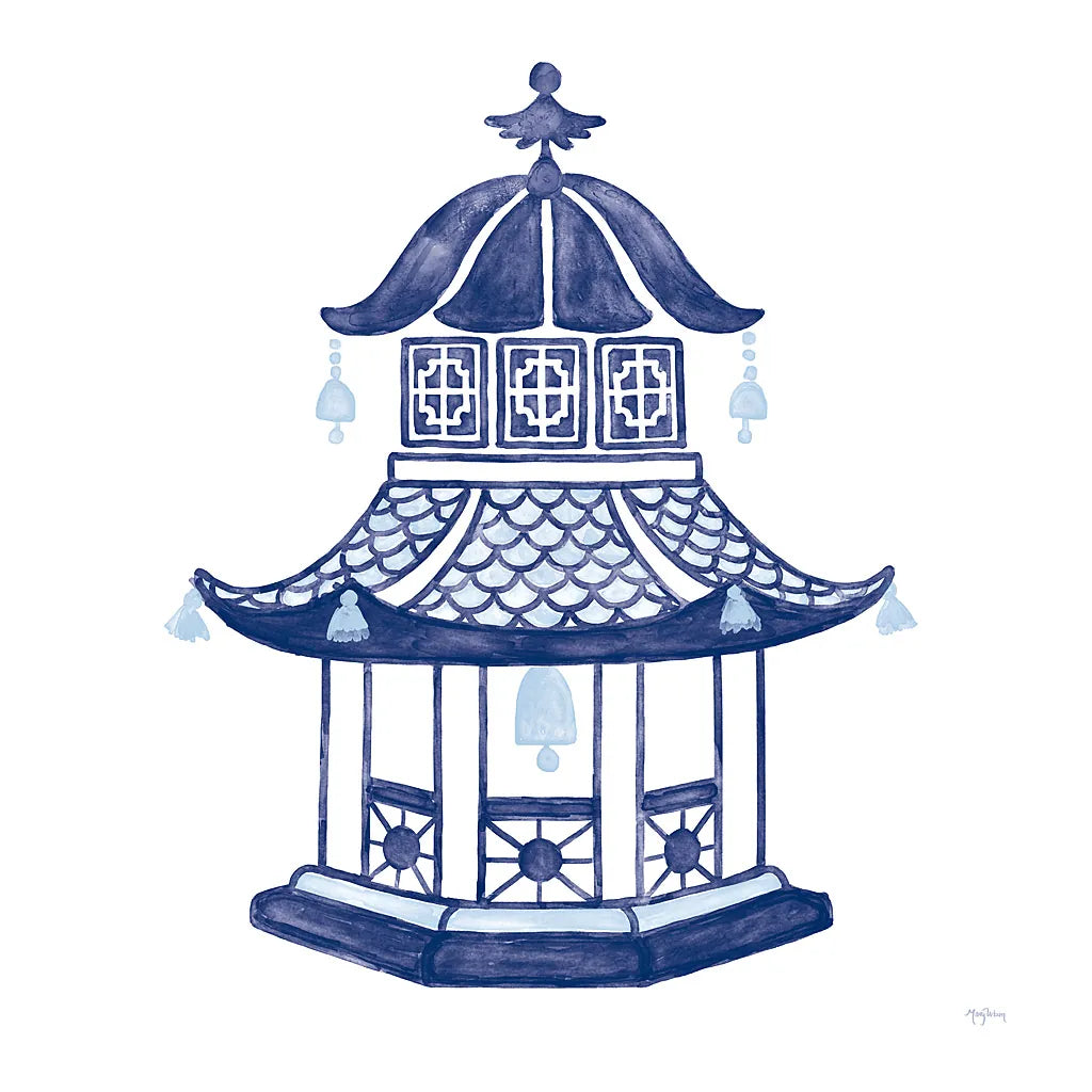 Everyday Chinoiserie III by Mary Urban. SKU 46781a. Archival Giclee Fine art print for wall decor.