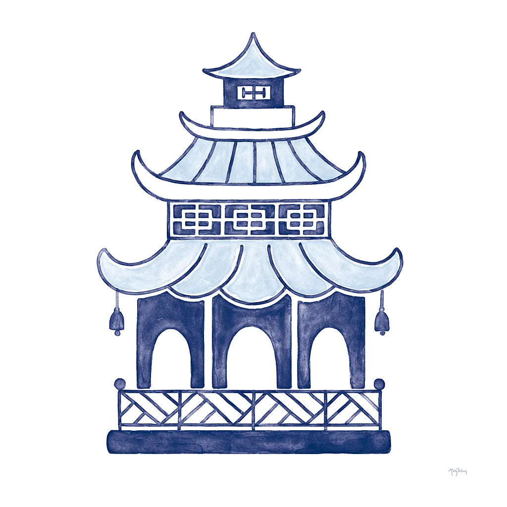 Everyday Chinoiserie IV  by Mary Urban. SKU 46782a. Archival Giclee Fine art print for wall decor.