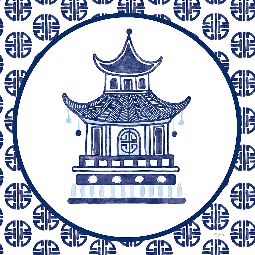 Everyday Chinoiserie VI by Mary Urban. SKU 46784a. Archival Giclee Fine art print for wall decor.