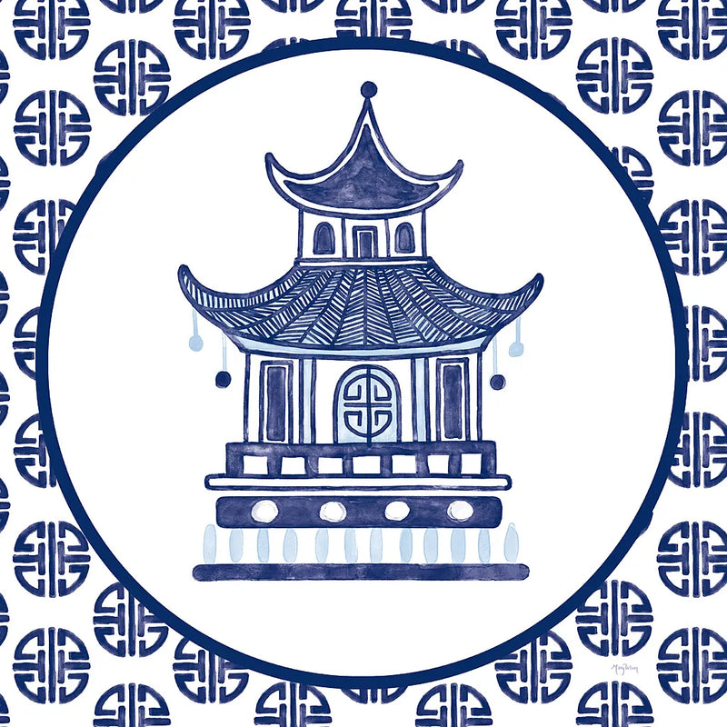 Everyday Chinoiserie VI by Mary Urban. SKU 46784a. Archival Giclee Fine art print for wall decor.