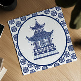 Everyday Chinoiserie VI by Mary Urban. Shown as a detailed flat fine art print, highlighting archival giclee quality. Available as an archival giclee rolled canvas, fine art paper, or poster print. SKU 46784a.