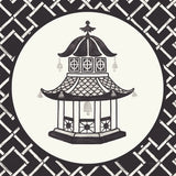 Everyday Chinoiserie VII BW by Mary Urban. SKU 75523a. Archival Giclee Fine art print for wall decor.