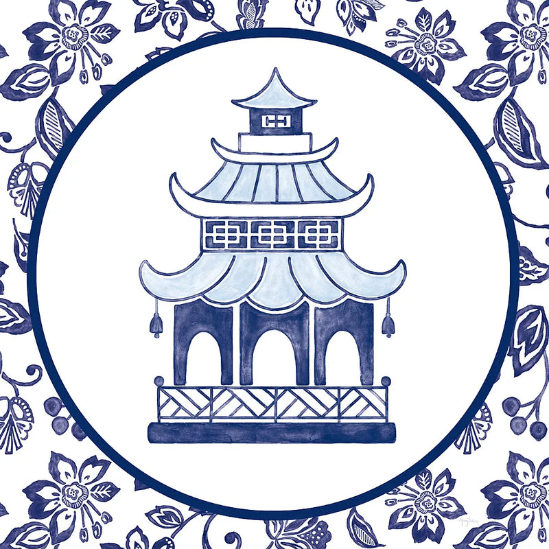 Everyday Chinoiserie VIII by Mary Urban. SKU 46786a. Archival Giclee Fine art print for wall decor.