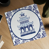 Everyday Chinoiserie VIII by Mary Urban. Shown as a detailed flat fine art print, highlighting archival giclee quality. Available as an archival giclee rolled canvas, fine art paper, or poster print. SKU 46786a.
