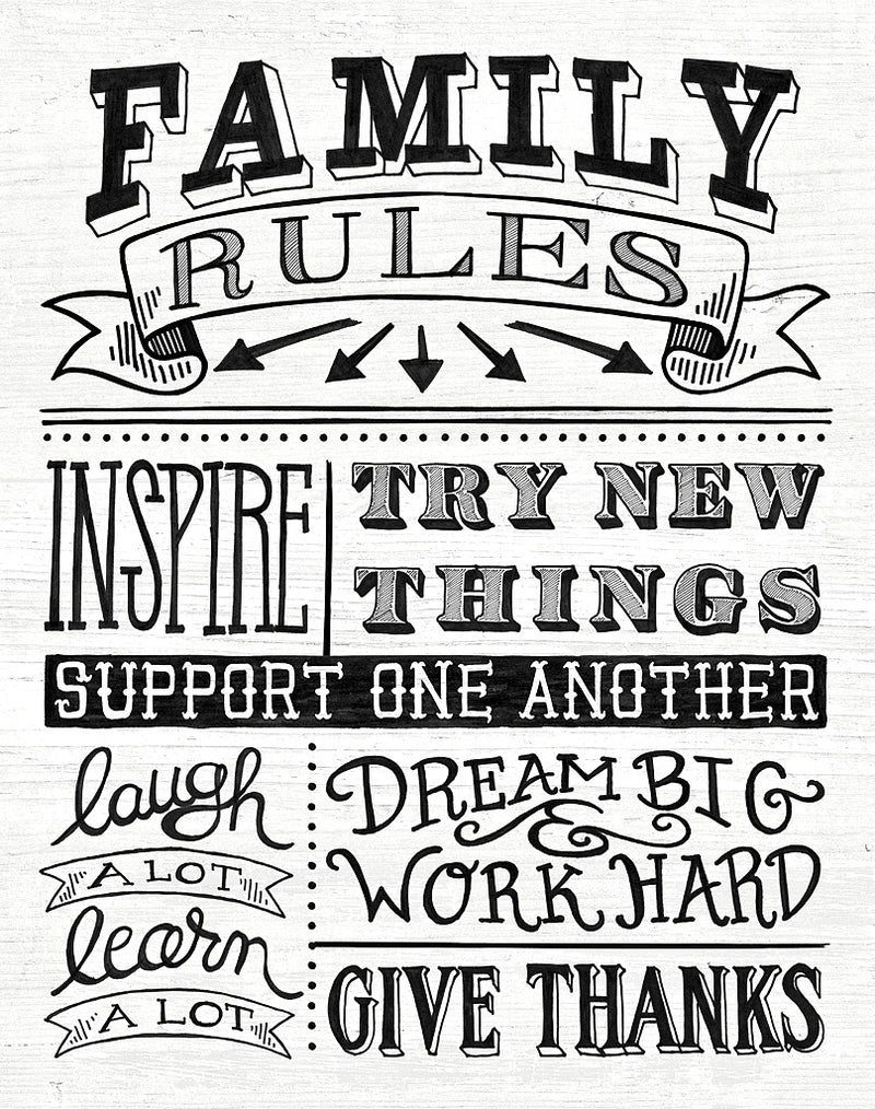 Family Rules II by Mary Urban