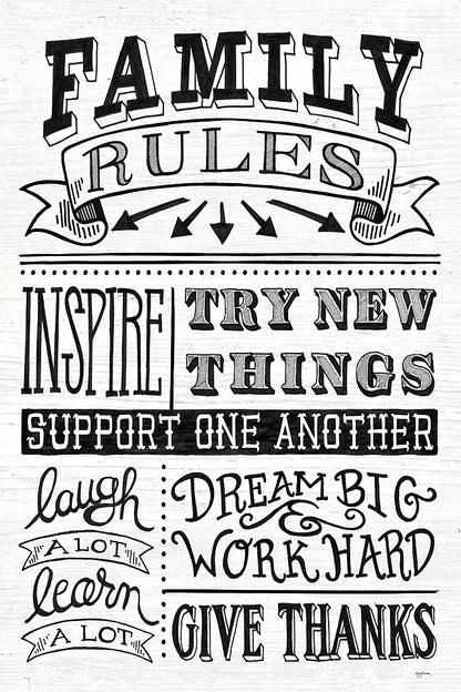 Family Rules II by Mary Urban. SKU 28595h. Archival Giclee Fine art print for wall decor.