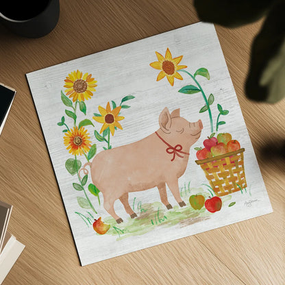 Farm Market IV by Mary Urban. Shown as a detailed flat fine art print, highlighting archival giclee quality. Available as an archival giclee rolled canvas, fine art paper, or poster print. SKU 52806a.