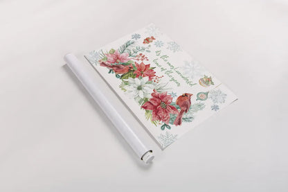 Festive Feathers I by Mary Urban. shown as a rolled paper print. Available as archival giclee rolled canvas, fine art paper, or poster print. SKU 51430i.