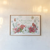 Festive Feathers I by Mary Urban. shown as a paper print in a natural frame. Available as a archival giclee rolled canvas, fine art paper, or poster print. SKU 51430i.