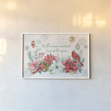 Festive Feathers I by Mary Urban. shown as a paper print in a white frame. Available as a archival giclee rolled canvas, fine art paper, or poster print. SKU 51430i.