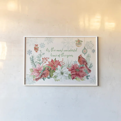 Festive Feathers I by Mary Urban. shown as a paper print in a white frame. Available as a archival giclee rolled canvas, fine art paper, or poster print. SKU 51430i.