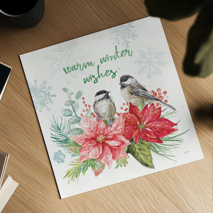 Festive Feathers IV by Mary Urban. Shown as a detailed flat fine art print, highlighting archival giclee quality. Available as an archival giclee rolled canvas, fine art paper, or poster print. SKU 51433a.