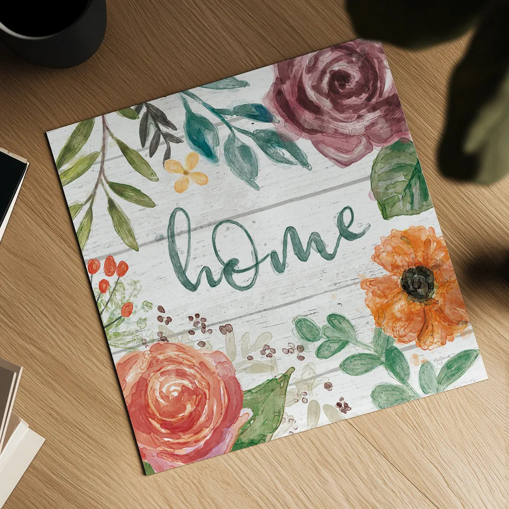 Flower Fest II by Mary Urban. Shown as a detailed flat fine art print, highlighting archival giclee quality. Available as an archival giclee rolled canvas, fine art paper, or poster print. SKU 59085a.