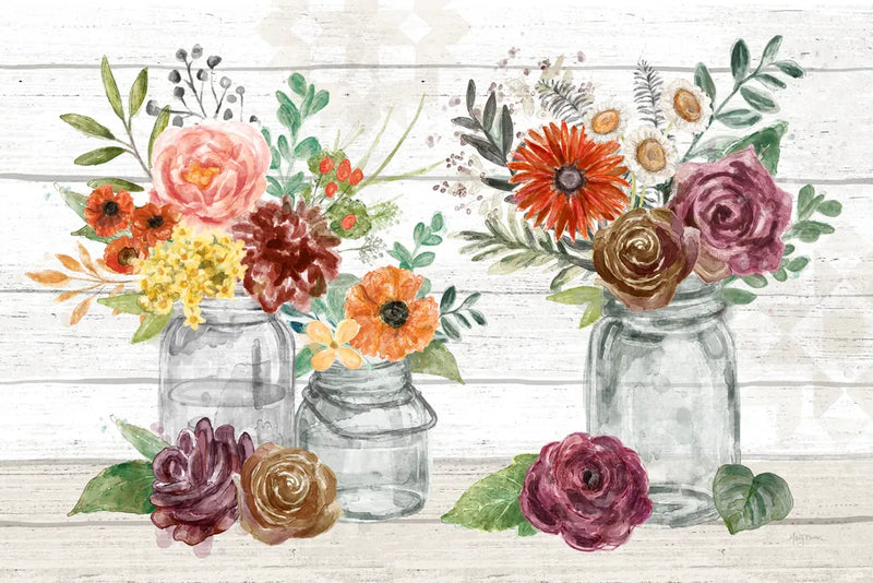 Flower Fest IV by Mary Urban. SKU 59087i. Archival Giclee Fine art print for wall decor.