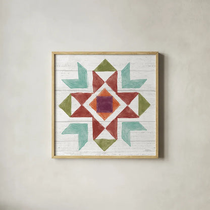 Flower Fest VII by Mary Urban. Shown in a natural wood glass frame for a timeless modern aesthetic. Available as an archival giclee rolled canvas, fine art paper, or poster print. SKU 59090a.