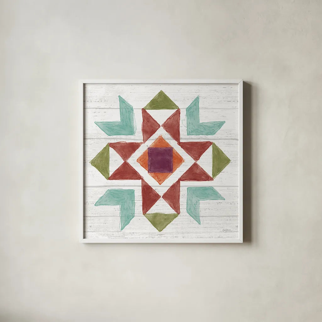 Flower Fest VII by Mary Urban. Shown in a crisp white glass frame for a clean and minimalist style. Available as an archival giclee rolled canvas, fine art paper, or poster print. SKU 59090a.